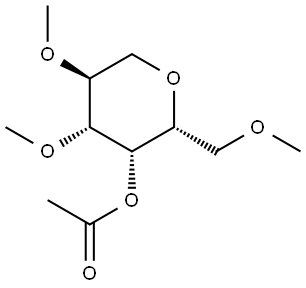 D-Galactitol, 1,5-anhydro-2,3,6-tri-O-methyl-, 4-acetate Structural