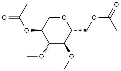 D-Glucitol, 1,5-anhydro-3,4-di-O-methyl-, 2,6-diacetate Structural