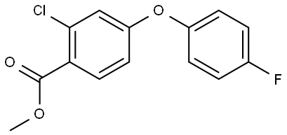 methyl 2-chloro-4-(4-fluorophenoxy)benzoate Structural