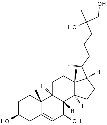 Cholest-5-ene-3,7,25,26-tetrol, (3β,7α)- Structural