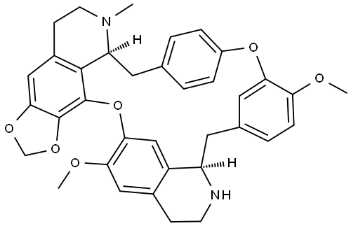 Oxyacanthan, 6',12'-dimethoxy-2-methyl-6,7-[methylenebis(oxy)]- (9CI) Structural