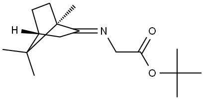 Glycine, N-[(1R,4R)-1,7,7-trimethylbicyclo[2.2.1]hept-2-ylidene]-, 1,1-dimethylethyl ester, [N(E)]- Structural
