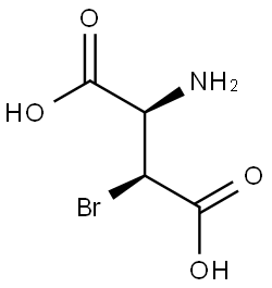 L-Aspartic acid, 3-bromo-, threo- (9CI) Structural