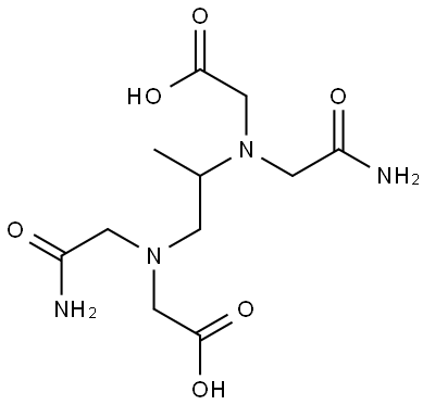 Glycine, N,N'-(1-methyl-1,2-ethanediyl)bis[N-(2-amino-2-oxoethyl)- (9CI) Structural