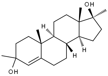 Androst-4-ene-3,17β-diol, 3,17-dimethyl- (6CI) Structural