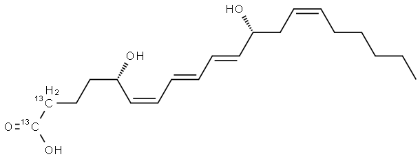 LEUKOTRIENE B4-1,2-13C2 Structural