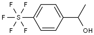 Sulfur, pentafluoro[4-(1-hydroxyethyl)phenyl]-, (OC-6-21)- Structural