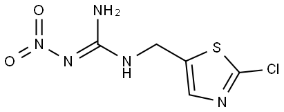 Guanidine, N-[(2-chloro-5-thiazolyl)methyl]-N''-nitro-, [C(E)]- Structural