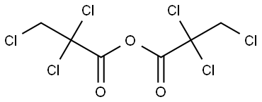 Propanoic acid, 2,2,3-trichloro-, anhydride with 2,2,3-trichloropropanoic acid Structural