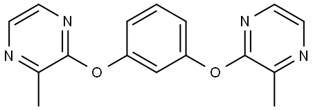 Pyrazine, 2,2'-[1,3-phenylenebis(oxy)]bis[3-methyl- (9CI) Structural