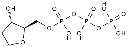 D-erythro-Pentitol, 1,4-anhydro-2-deoxy-, 5-(tetrahydrogen triphosphate) Structural