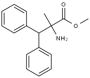 methyl 2-amino-2-methyl-3,3-diphenylpropanoate Structural