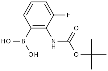 Carbamic acid, N-(2-borono-6-fluorophenyl)-, 1,1-dimethylethyl ester Structural