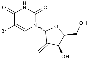 Uridine, 5-bromo-2'-deoxy-2'-methylene- (9CI) Structural