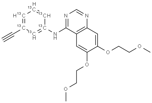 Erlotinib 13C6 Structural