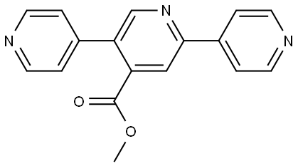 Methyl 2,5-di(pyridin-4-yl)isonicotinate Structural
