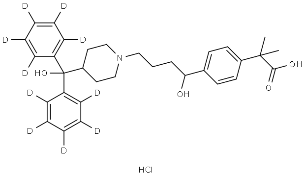 Fexofenadine-d10 Hydrochloride Structural