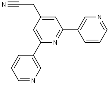 2-(2,6-Dipyridin-3-ylpyridin-4-yl)acetonitrile Structural