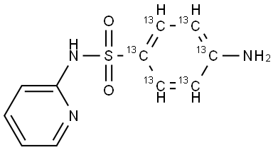 Sulfapyridine-13C6 Structural