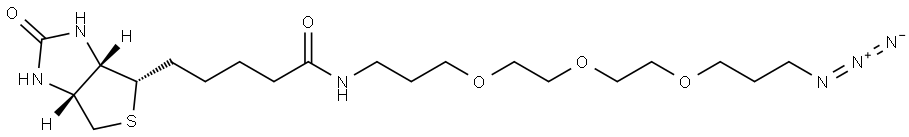 N-3-[2-[2-(3-Azidopropoxy)ethoxy]ethoxy]propyl-biotinamide Structural