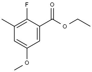 Ethyl 2-fluoro-5-methoxy-3-methylbenzoate Structural