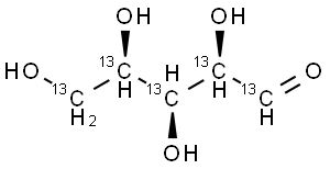 D-[13C5]Xylose Structural