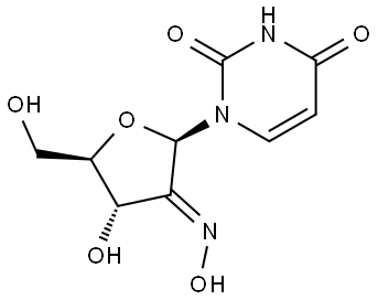 Uridine, 2'-deoxy-2'-(hydroxyimino)-, (2'E)- (9CI) Structural