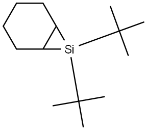 Bicyclo[4.1.0]silane, 7,7-bis(1,1-dimethylethyl)- Structural
