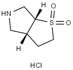 rac-(3aR,6aR)-hexahydro-2H-1lambda6-thieno[2,3-c]pyrrole-1,1-dione hydrochloride Structural