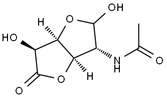 Glucofuranuronic acid, 2-acetamido-2-deoxy-, γ-lactone, D- (8CI) Structural