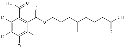 Mono-(7-carboxy-4-methylheptyl) Phthalate-d4 Structural