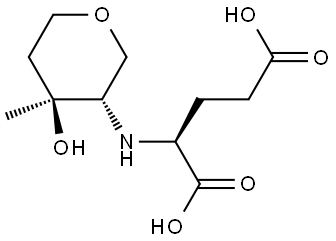 L-Glutamic acid, N-(1,5-anhydro-2,4-dideoxy-3-C-methyl-L-threo-pentitol-2-yl)- (9CI) Structural