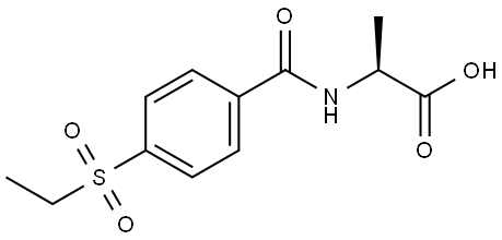 L-Alanine, N-[4-(ethylsulfonyl)benzoyl]- Structural