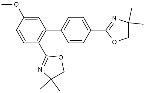 Oxazole, 2,2'-(5-methoxy[1,1'-biphenyl]-2,4'-diyl)bis[4,5-dihydro-4,4-dimethyl- (9CI) Structural