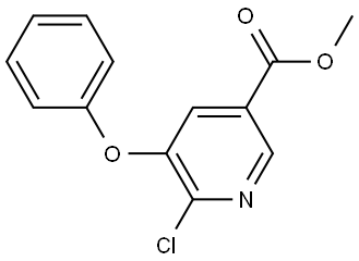 methyl 6-chloro-5-phenoxynicotinate Structural