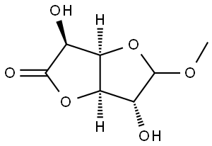 D-Glucofuranosiduronic acid, methyl, γ-lactone Structural