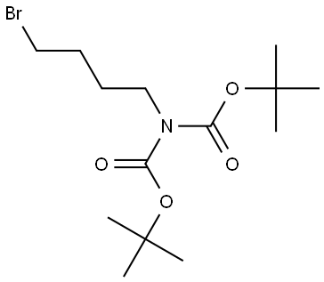 Imidodicarbonic acid, 2-(4-bromobutyl)-, 1,3-bis(1,1-dimethylethyl) ester Structural