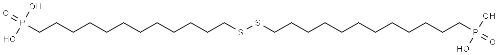1,2-Bis(12-Dodecylphosphonic acid)disulfane Structural
