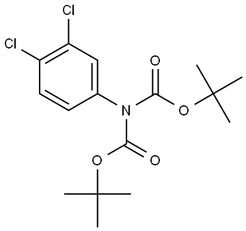 Imidodicarbonic acid, 2-(3,4-dichlorophenyl)-, 1,3-bis(1,1-dimethylethyl) ester Structural