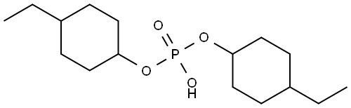 Cyclohexanol, 4-ethyl-, 1,1'-(hydrogen phosphate) Structural