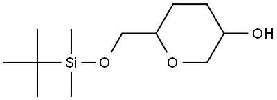 6-{[(tert-butyldimethylsilyl)oxy]methyl}oxan-3-ol Structural