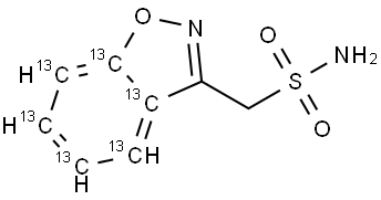 Zonisamide-13C6 solution Structural