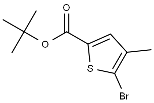 tert-butyl 5-bromo-4-methylthiophene-2-carboxylate Structural