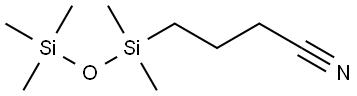 Butanenitrile, 4-(1,1,3,3,3-pentamethyl-1-disiloxanyl)- Structural