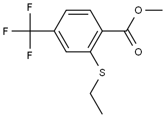methyl 2-(ethylthio)-4-(trifluoromethyl)benzoate Structural