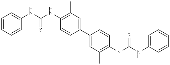Thiourea, N,N''-(3,3'-dimethyl[1,1'-biphenyl]-4,4'-diyl)bis[N'-phenyl- (9CI) Structural
