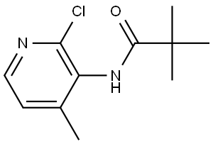 N-(2-chloro-4-methylpyridin-3-yl)pivalamide Structural