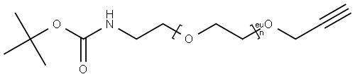 t-Boc-N-Amido-PEG12-propargyl Structural