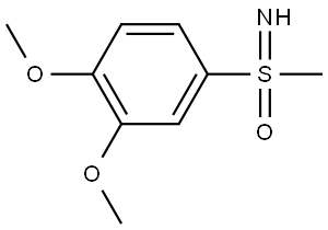1,2-dimethoxy-4-(S-methylsulfonimidoyl)benzene Structural