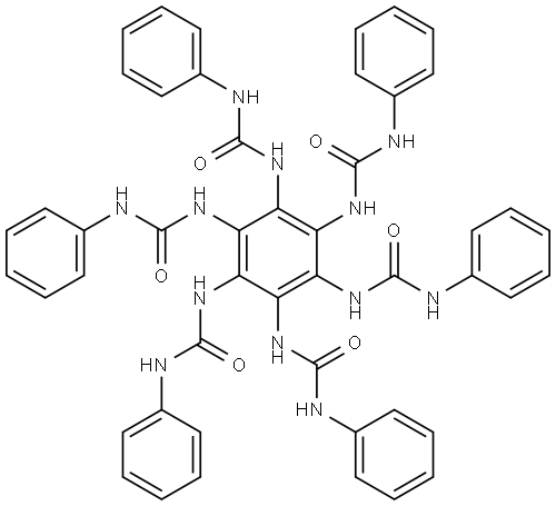 Urea, N,N'',N'''',N'''''',N'''''''',N''''''''''-1,2,3,4,5,6-benzenehexaylhexakis[N'-phenyl- (9CI) Structural